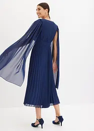 Robe en crêpe avec jupe plissée, bonprix