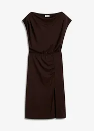 Robe asymétrique en jersey avec fronces, bonprix