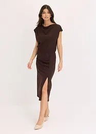 Robe asymétrique en jersey avec fronces, bonprix