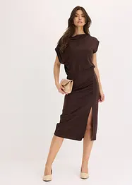 Robe asymétrique en jersey avec fronces, bonprix