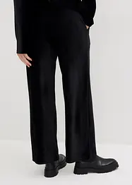 Pantalon ample en velours côtelé jersey, taille extensible, bonprix
