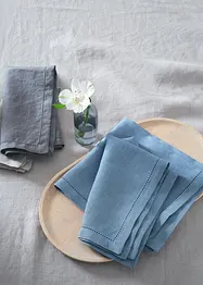 Lot de 2 serviettes de table en lin, bonprix