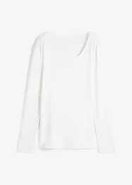 T-shirt manches longues 100% coton à col rond, bonprix