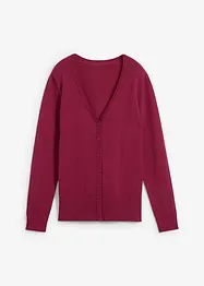 Gilet basique en maille fine avec patte de boutonnage, bonprix