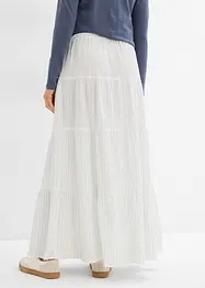Jupe longue rayée, 100% coton, bonprix