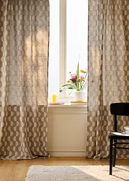 Rideau en coton à motif graphique (1 pce), bonprix