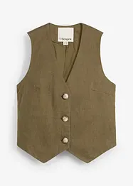 Gilet sans manches 100 % lin, bonprix
