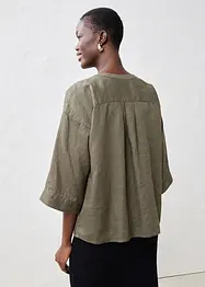 Chemisier oversize 100% lin, bonprix