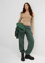Pantalon cargo 100% coton, bonprix