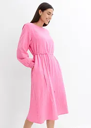 Robe en gaze de coton avec poches, bonprix