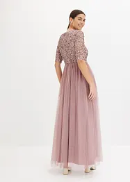 Robe longue avec haut brodé de sequins, bonprix