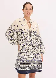 Robe courte bohème, aspect lin, bonprix