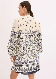 Robe courte bohème, aspect lin, bonprix