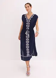 Robe midi bohème avec broderie, bonprix
