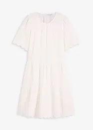 Robe en gaze de coton à broderies anglaises, bonprix