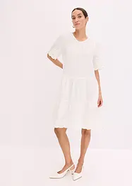 Robe en gaze de coton à broderies anglaises, bonprix