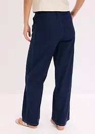 Pantalon en twill léger avec cordon et coutures contrastantes, bonprix