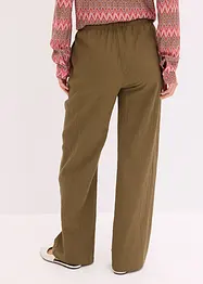 Pantalon large et texturé, bonprix