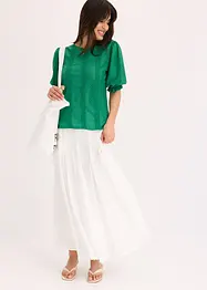 T-shirt en broderie anglaise avec volants, bonprix