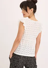 T-shirt à broderies anglaises, bonprix