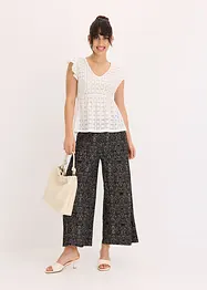T-shirt à broderies anglaises, bonprix