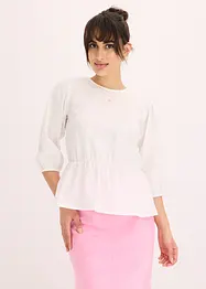Blouse à manches bouffantes et dos original, bonprix