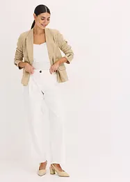 Pantalon à pinces en twill de coton, bonprix