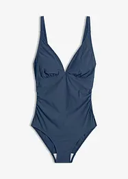 Maillot 1 pièce sculptant à encolure V, maintien léger, bonprix