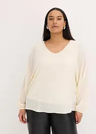 Tunique en crêpe avec strass, bonprix