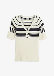 Pull en fine maille avec boutons décoratifs, bonprix