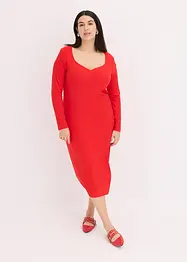 Robe midi côtelée, bonprix