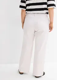 Jean large, taille mi-haute, ceinture, bonprix