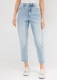 Jean mom taille haute, raccourci, peu extensible, bonprix