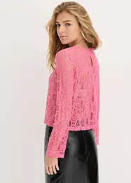 T-shirt manches longues en dentelle, bonprix