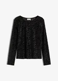 T-shirt manches longues légèrement transparent, bonprix