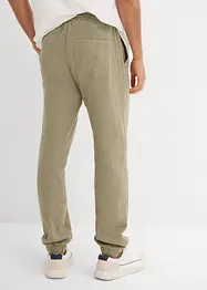 Pantalon jogger Regular en gaze de coton, Tapered, bonprix