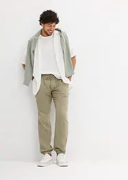 Pantalon jogger Regular en gaze de coton, Tapered, bonprix