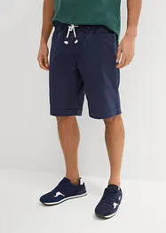 Bermuda à taille élastiquée en lin mélangé, Regular, bonprix
