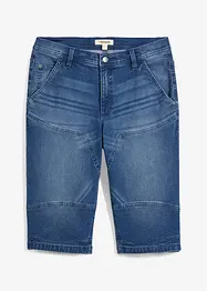 Long bermuda en jean, Regular, bonprix