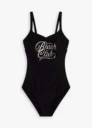 Maillot 1 pièce sculptant, maintien léger, bonprix