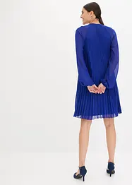 Robe courte plissée en crêpe mousseline, bonprix