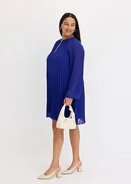 Robe courte plissée en crêpe mousseline, bonprix