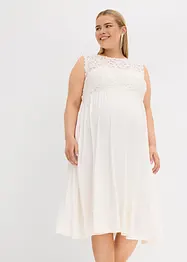 Robe de grossesse en jersey avec empiècement dentelle, bonprix