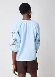 Tunique 100% lin avec broderie anglaise, bonprix