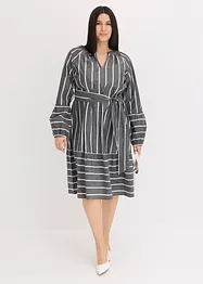 Robe midi rayée, 100% coton, bonprix