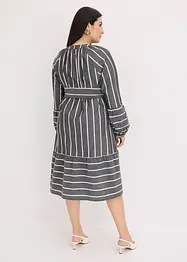 Robe midi rayée, 100% coton, bonprix