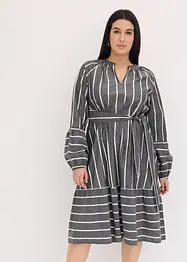 Robe midi rayée, 100% coton, bonprix