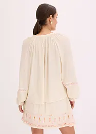 Blouse oversize à broderies, bonprix
