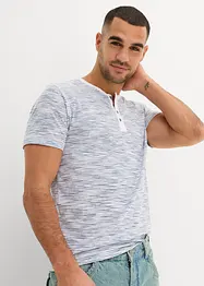 T-shirt à col Henley, 100% coton, bonprix