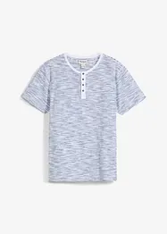 T-shirt à col Henley, 100% coton, bonprix